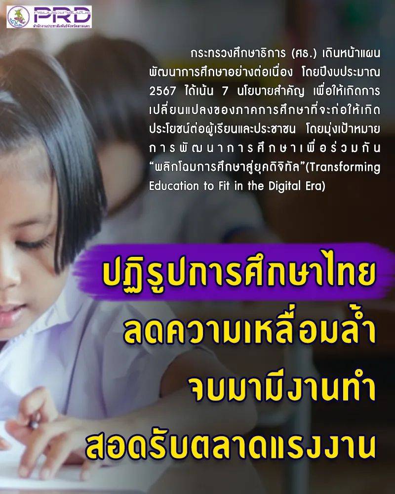 ปฏิรูปการศึกษาไทย